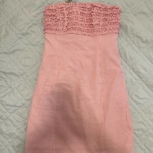 Lily Pulitzer Pink Mini Strapless Dress